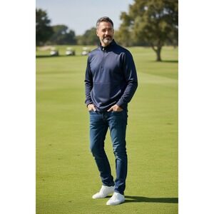 Callaway Golf Collection Fox Sports Navy Pullover Jacket Mens Size M